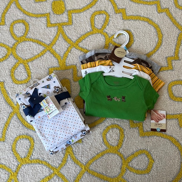 Other Nwt 6m Onesies 5 Pack And Receiving Blankets 4 Pack Poshmark